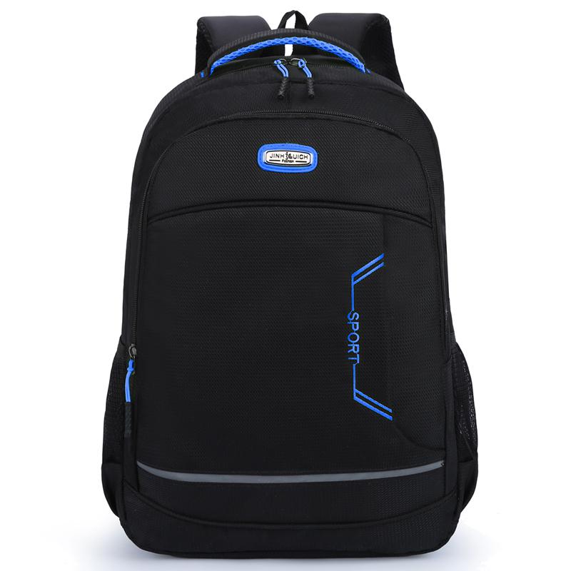 Men Backpack Oxford Shoulder Bag Waterproof School Bag For Teenage Boys Large Capacity Travel Rucksack Mochilas Hombre: Blue