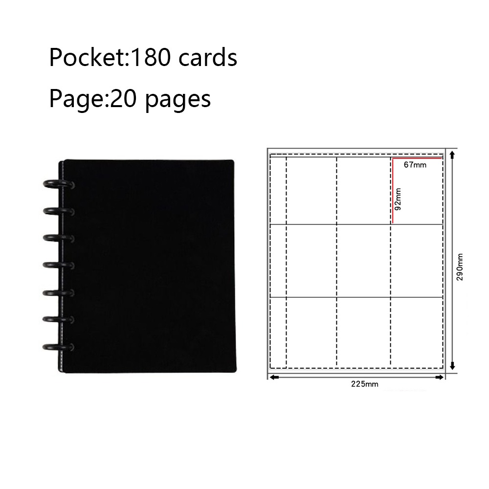 Multi-Taschen 3-Zoll-Fotoalbum eins Stil Idol Karten sammeln Buch kpop Karten Halfter verlieren blatt Bindemittel Foto karten Halfter: MULTI