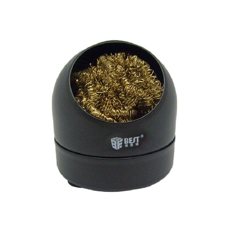 BEST Sodering Iron Tip Cleaner Solder Nozzle Cleaning Copper Wire Sponge Ball Holder Metal Dross Box Mesh Filter Tin Remover