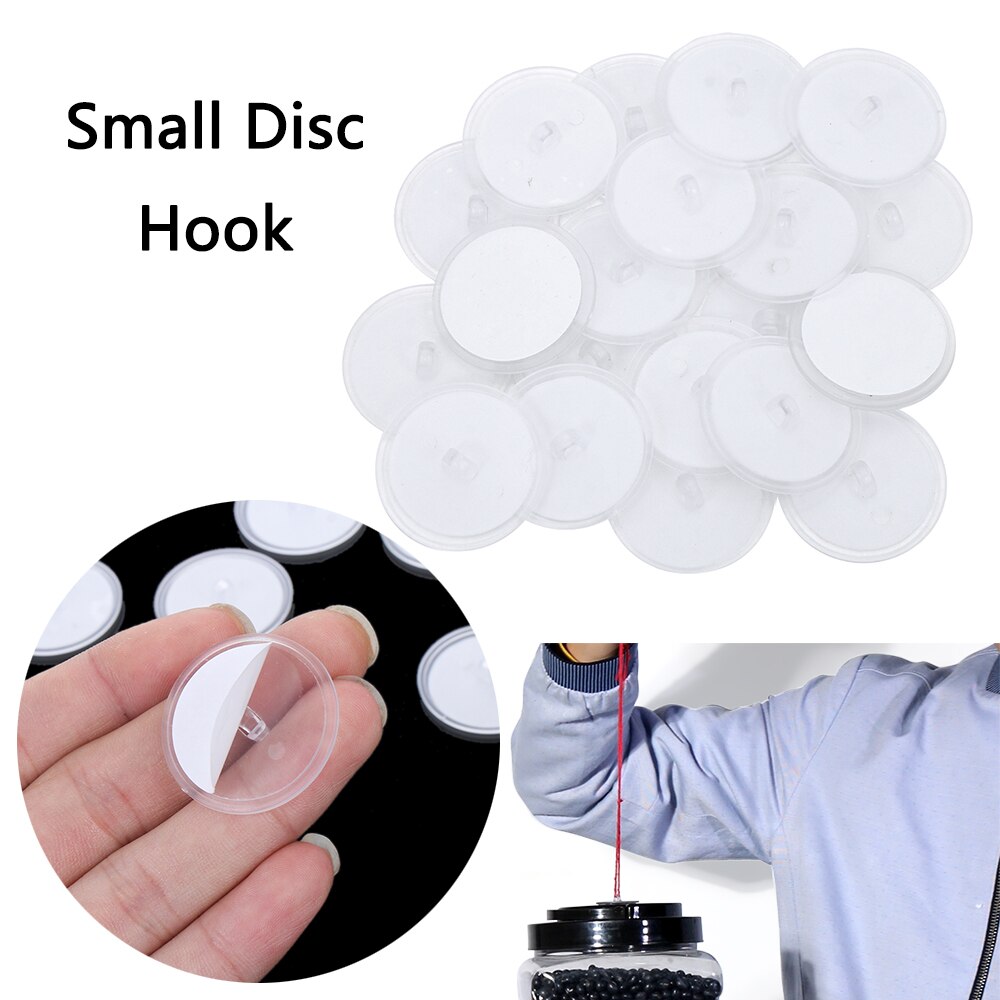 Gancho autoadhesivo para colgar en el techo, gancho de goma de 3cm de succión, sin traza, fuerte, para almacenamiento en casa, decoración, póster, 20/40/60 Uds.