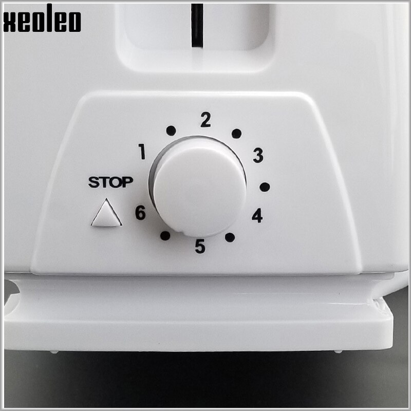 Xeoleo Ontbijt Machine Bakken Brood Machine 2 Plakjes Sandwich Maker Spit Driver Huishoudelijke Kleine Broodrooster Machine Wit 6 Snelheden