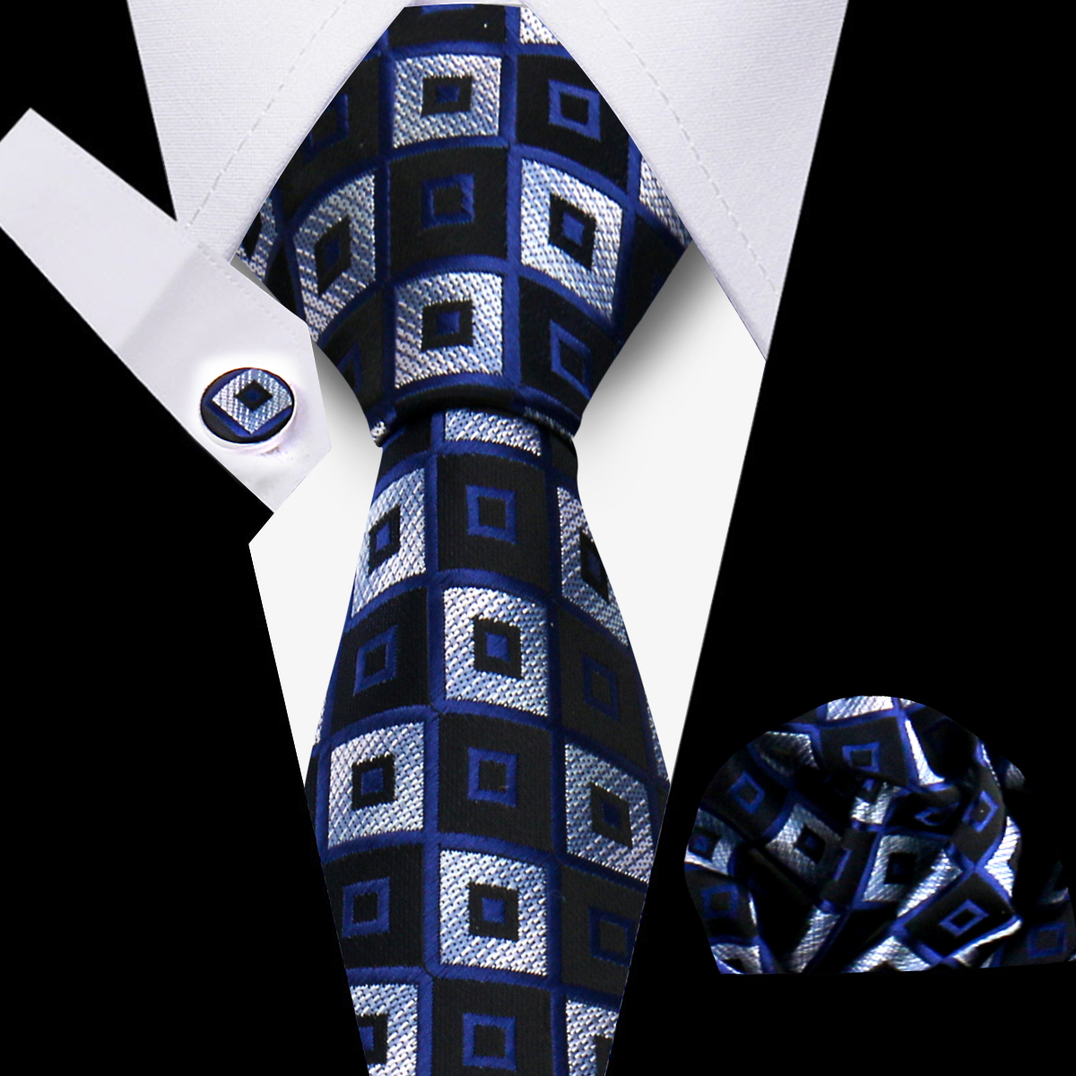 Homens gravatas gravata lenços clássicos xadrez gravata abotoaduras para homens blusa negócios acessórios de casamento mulher colar homem presente: Damasco