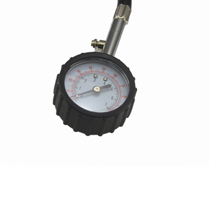 Universal- Auto Auto Luft Reifen Druck Inflator Messgerät Auto Lkw Motorrad flexibel Schlauch Manometer wählen Meter Fahrzeug Tester