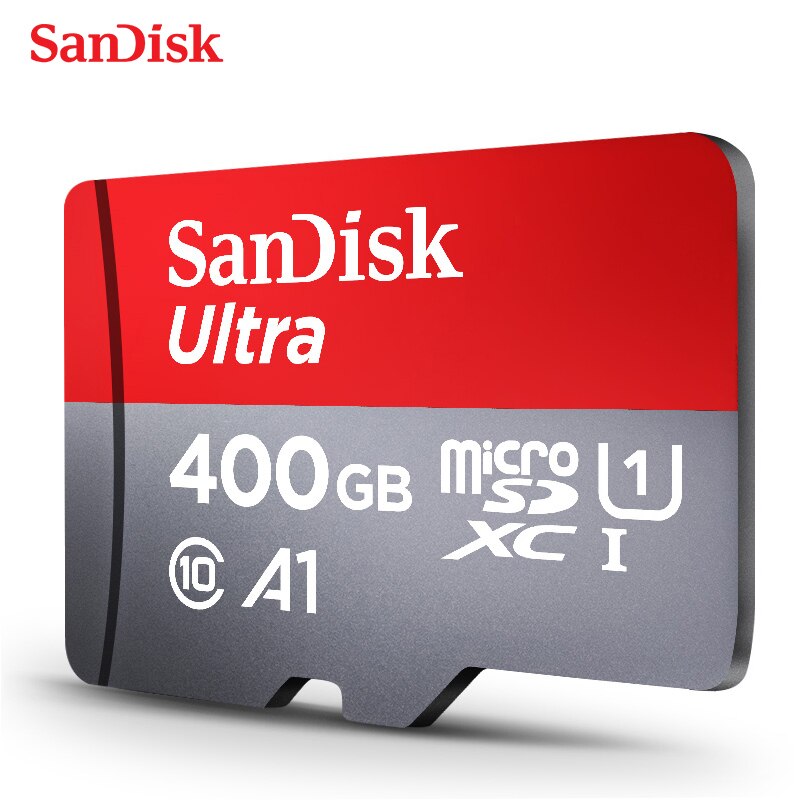 Sandisk-tarjeta de memoria flash Clase 10, Microsd TF/sd A1 de 16GB, 32gb, 64GB, 128GB, 200GB, 256GB y 400GB, UHS-1