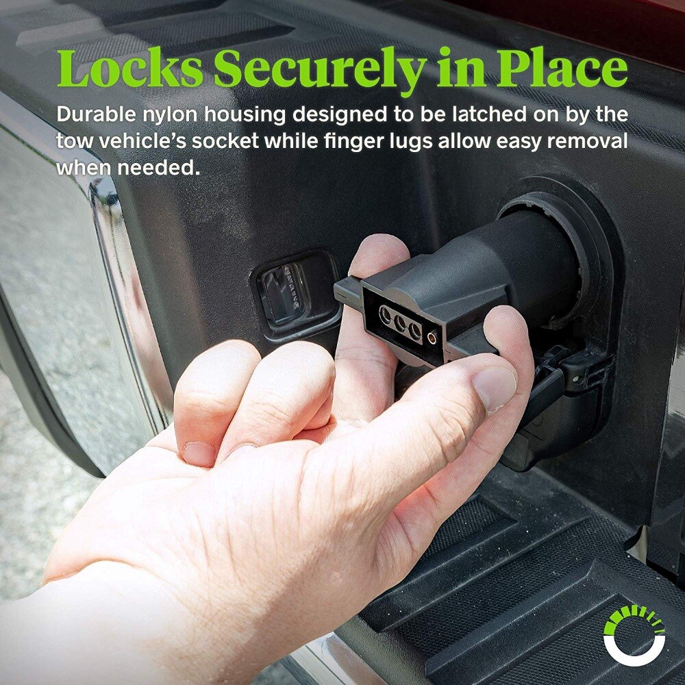 7-Way Blade to 4-Way Flat Trailer Adapter 7-pin to 4-pin Trailer Wiring Plug Adapter