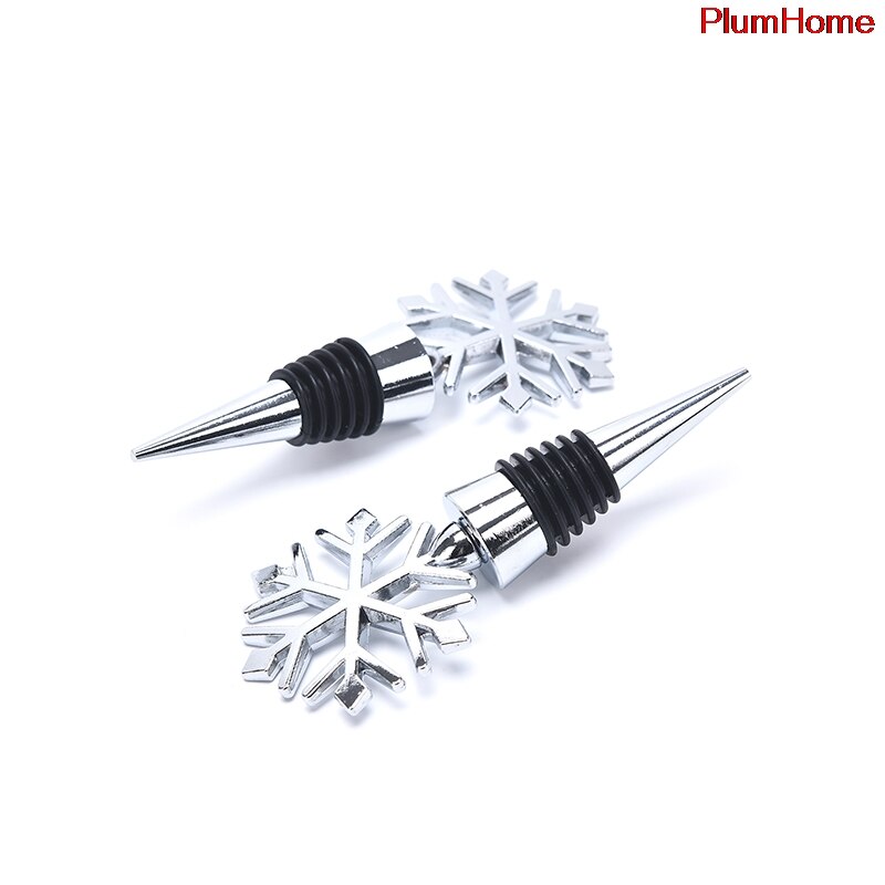 10Styles Wine Bottle Stopper Zinc Alloy Decorative Snowflake Stopper Party Supplies for Keeping Wine Fresh