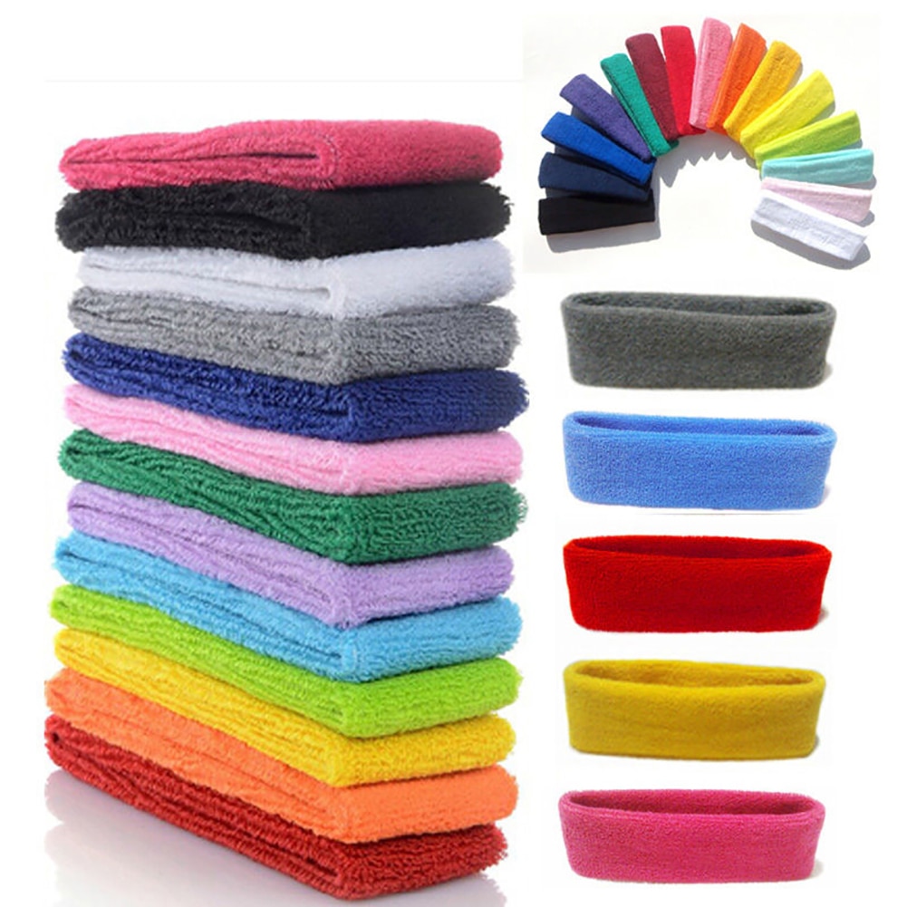 Haar Band Outdoor Sport Zweetband Hoofdband Yoga Gym Unisex Stretch Effen Kleur Haar accessoires