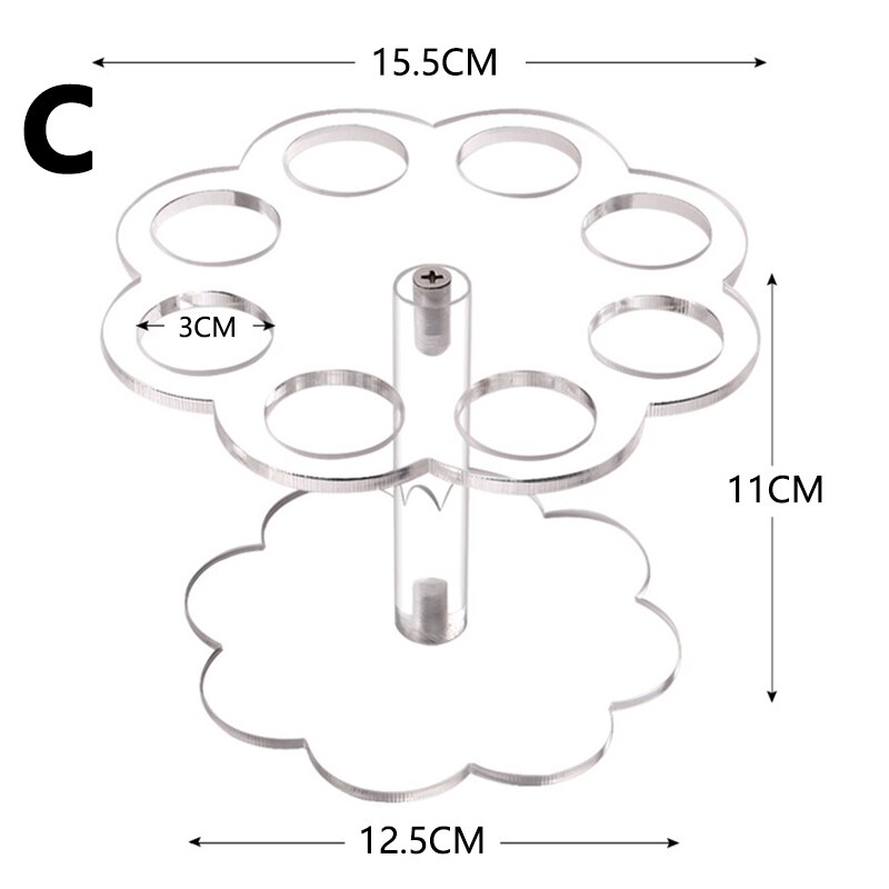 4/6/8/16 Holes Ice Cream Display Stand Transparent Acrylic Cones Sushi Roll Holder Cupcake Dessert Holder display Stand Party