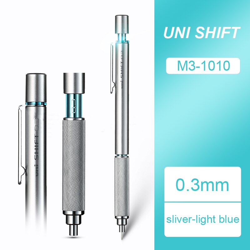 Mitsubishi Uni Mechanische Bleistift Metall körper stift M3/M4/M5/M7/M9-1010 0.3/0.4/0.5/0.7/0,9 MM Schreiben Liefert Büro &Ampere; Schule: 0.3mm 1010