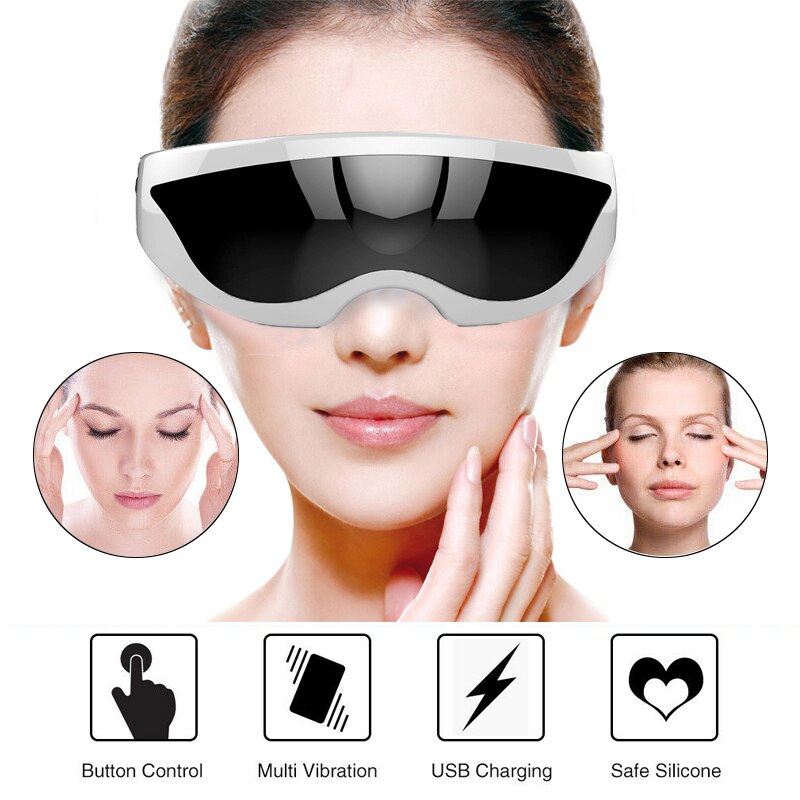 Elektrische Vibration Auge Hautpflege Falten Massage Heiße Kompresse Brille