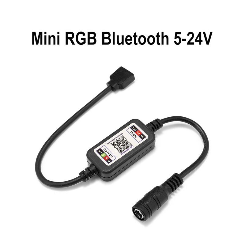 Bluetooth kontrolleren  dc 12v 24v trådløs fjernkontroll rgb bluetooth ledet kontrolleren til 3528 5050 2835 rgb ledet stripe lightings: Dc bluetooth rgb