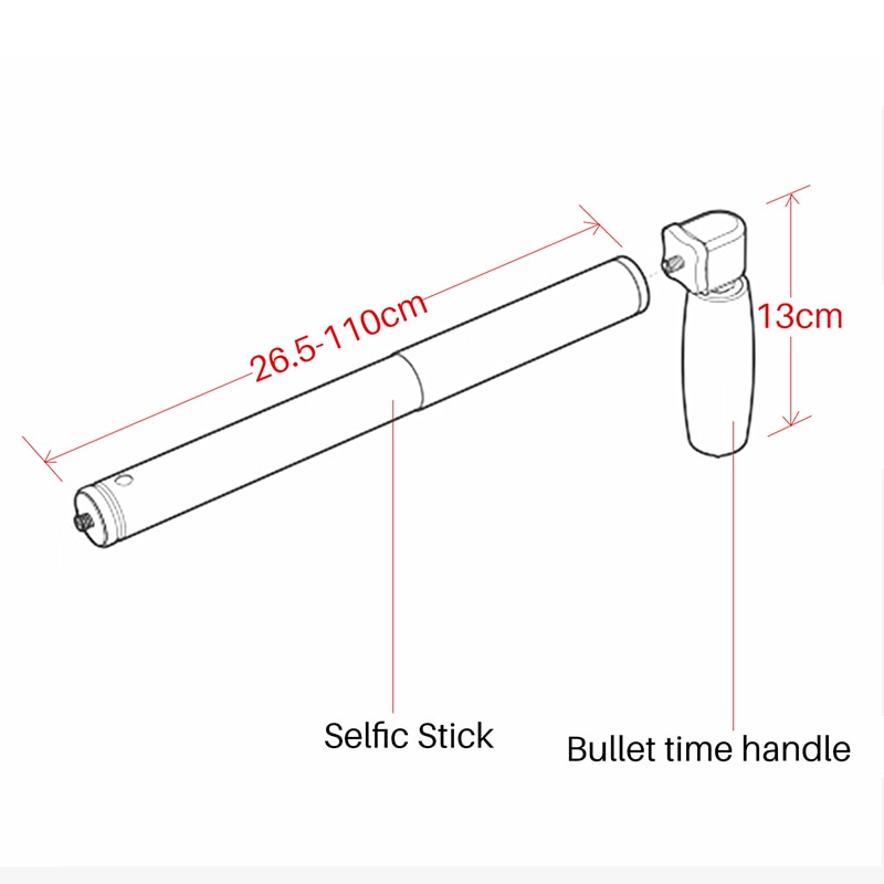 For Instal 360 Centriphone Bullet Time Effect Camera Rig Selfie 360 Degree for Instal 360 One Bullet Time Handle Selfie Stick