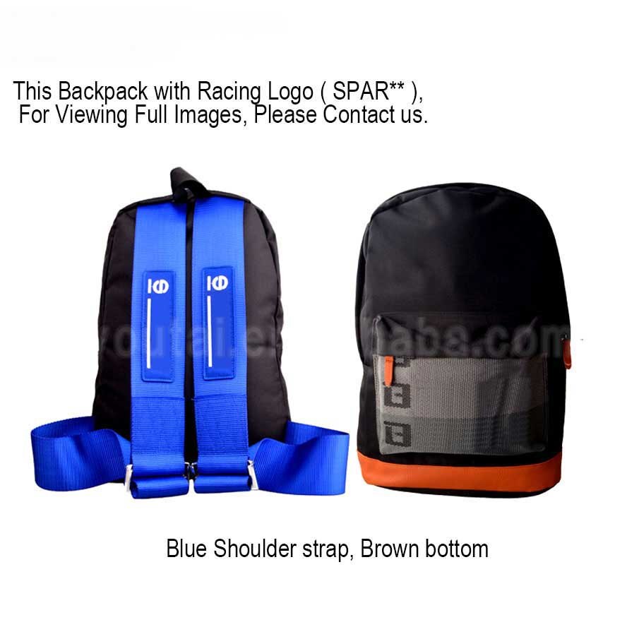EDBETOS JDM estilo automovilístico de la novia de tela mochila asientos Bride Material de tela mochila Auto escuela bolsa de la novia: BlueSP