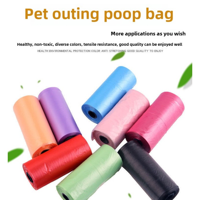 Auto Vuilniszakken Huishoudelijke Gekleurde Plastic Zakken Kak Pick Up Zakken Lekvrije Hond Kak Zakken Dierbenodigdheden Vuilniszakken
