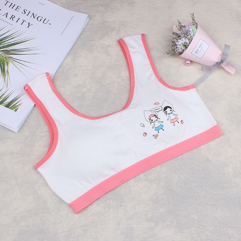 Girl Training Linen Soft Brassiere Sport Girl Bras For Teen Girls Children Topic For Teenagers Vest