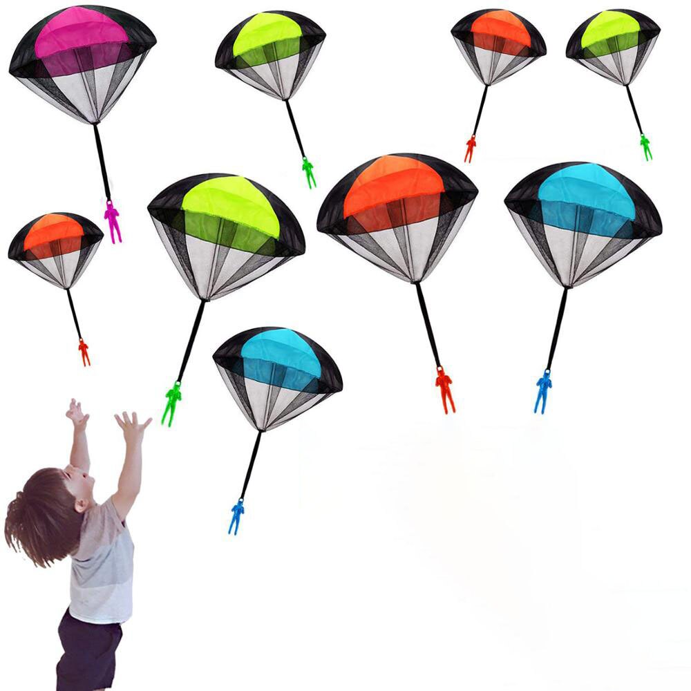 Hand Gooien Mini Soldaat Parachute Grappig Speelgoed Kid Outdoor Spel Educatief Speelgoed Fly Parachute Sport Voor Kinderen Speelgoed