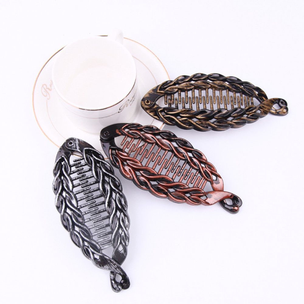 1PC Fish Shape Hair Claws Clips Ponytail Holder for Women Girls Banana Clips Crabs Black Hair Styling Accessories