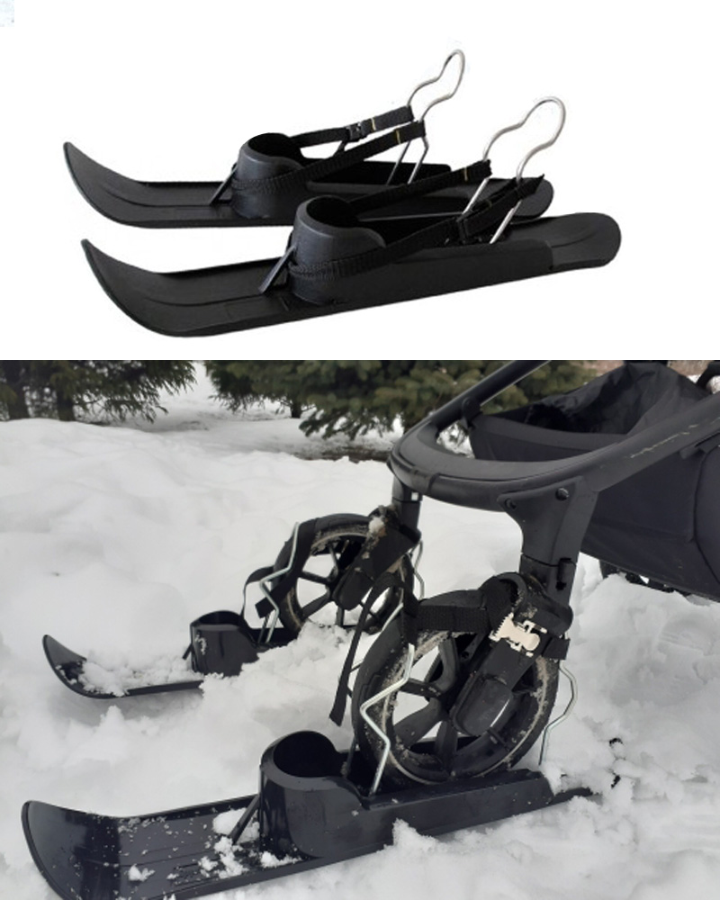 Skiplaat wielbladen slee skiplank strand skateboard fit kinderwagen loopfietsen gehandicapten rolstoel huisdierbuggy's