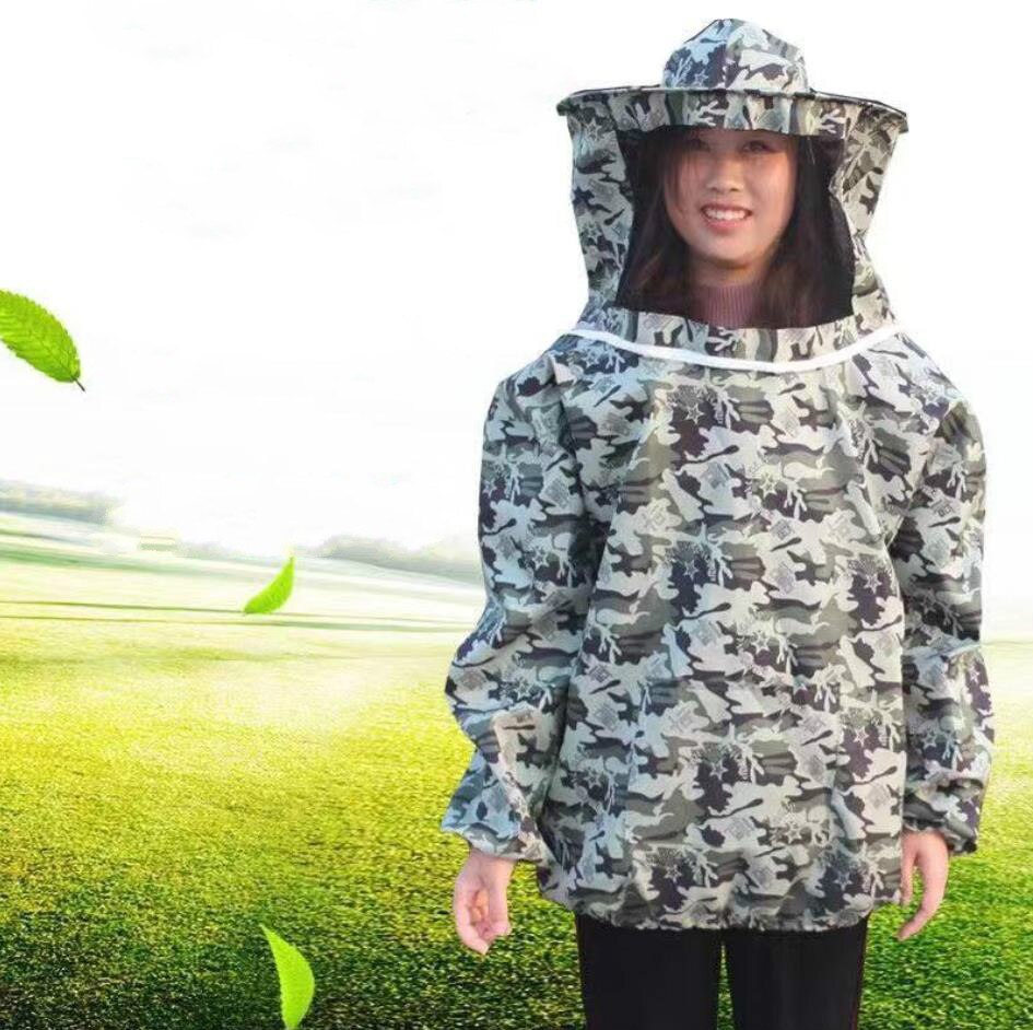 Máscara de proteção para apicultura, saco de bolso para armazenamento de roupas anti-abelha e11362: C