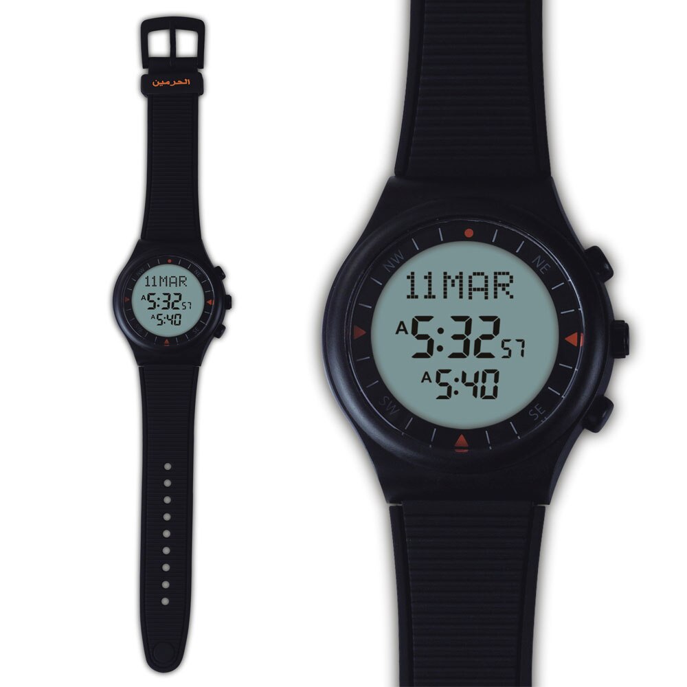 Al-marameen musulman montre-bracelet 6506 couleur noire islamique Azan montre 100% nouvelle origine 1 pièces paquet