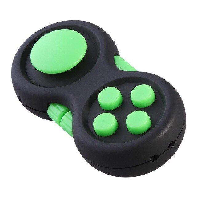 Plastic Game Handle Toys Reliever Stress Toys Hand Pad Intellectual Puzzle Vent Decompression: Green