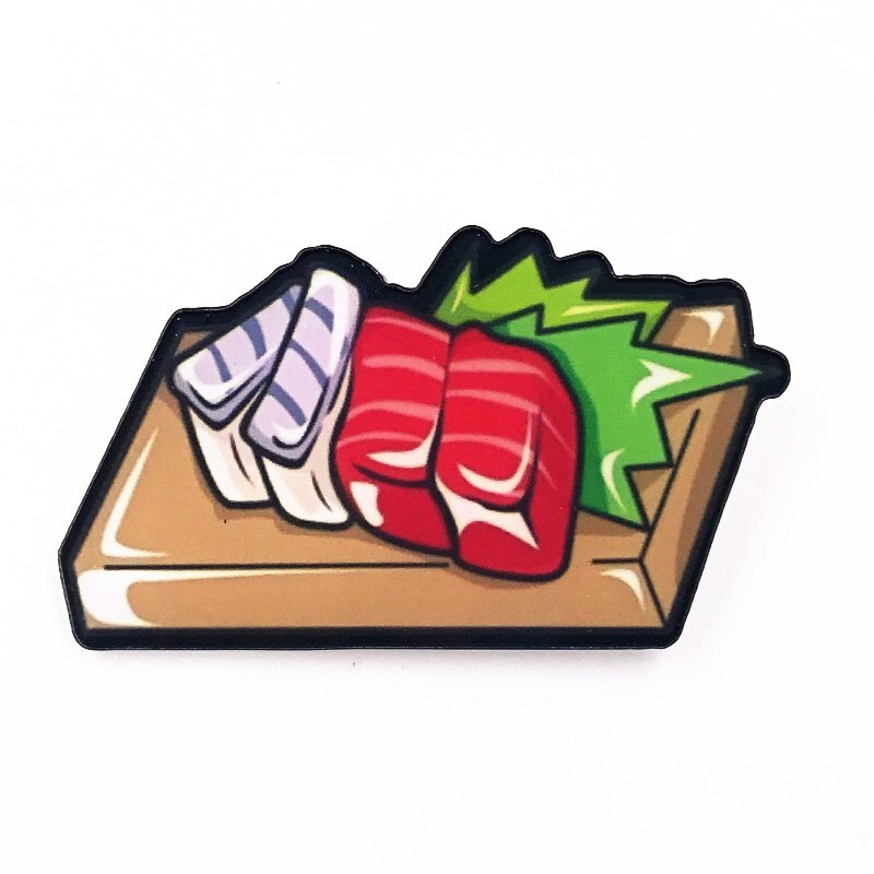 1Pcs Harajuku Tempura Voedsel Icoon Broche Kleurrijke Badge Acryl Cola Icoon Pin Voor Decoratie Op Rugzak Kleding Sjaal Partij: Multi-Colored