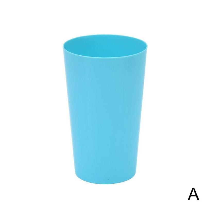 Wide-mouth Cup Picnic Tourism Plastic Cups Mug Candy Color Cup Cups W4N6 Drinking Water Battle Kids Children Plastic R3R1: A