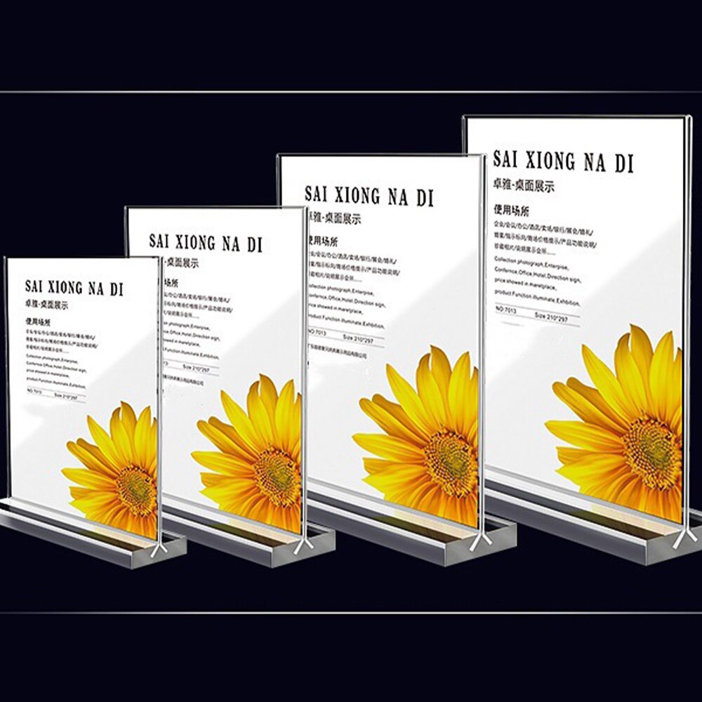 6 PCS College Office DISPLAY STAND Acrylic Plastic Leaflet Display Holder A6 Stands Counter INFORMATION POSTER Perspex Business