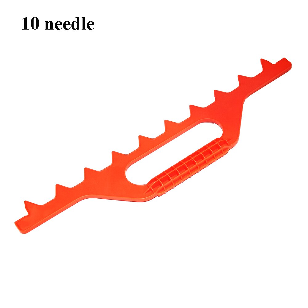 1Pcs Bijenteelt Plastic Frame Spacer 7 8 Frames Bijenkorf Afstand Variërend Tool Tuin Measureing Afstand Gereedschap Farm: Orange 10 needle