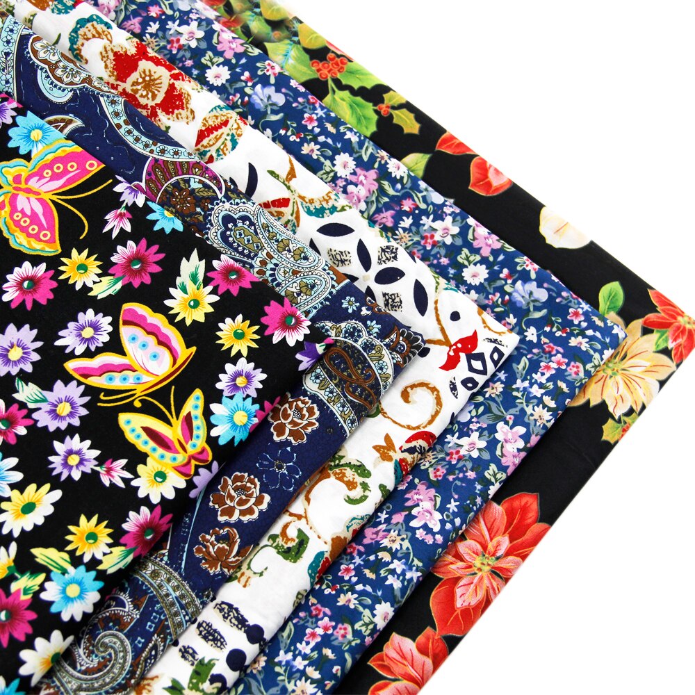 Tissu en coton 145 imprimé papillon | Matériel fait à la main pour la fabrication de fleurs de noix de cajou, 50 x 100% cm de 20*58 "1Yc900