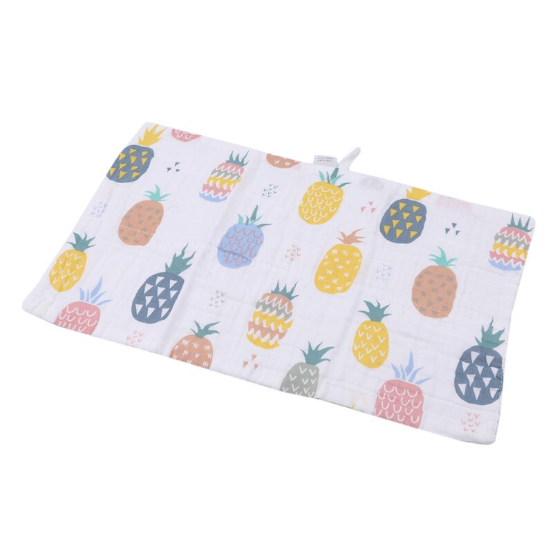 Musselin baumwolle niedlich obst Baby Handtücher Schal Swaddle Schlecht Handtuch Neugeborene Taschentuch Baden Fütterung Gesicht Waschlappen Wischen: Ananas