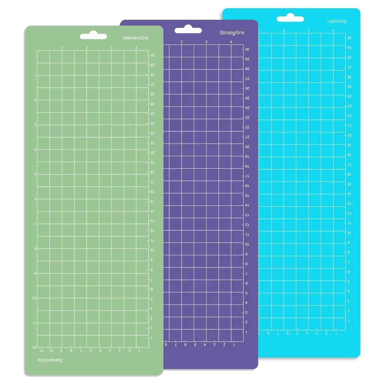 Cricut Joy snijmat compatibel met 3 griptypen (standaard//sterk klevend) - 4,5x12 inch PVC knutselmat: Rood