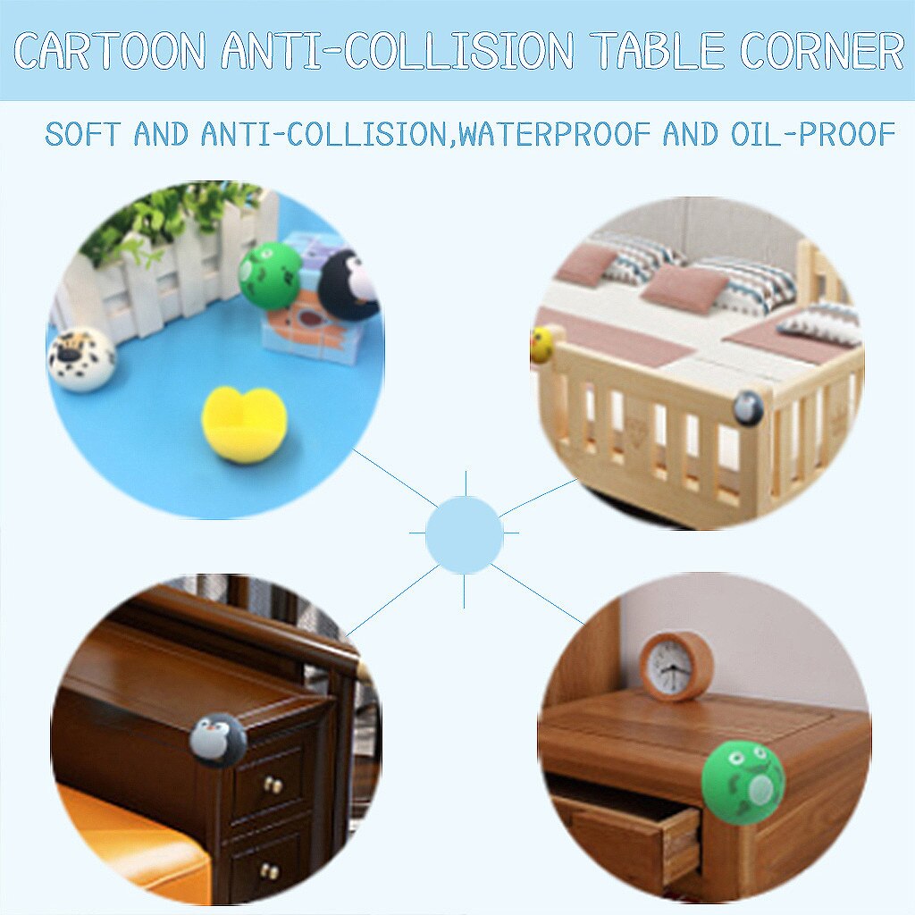 4 Stuks Hoek Rand Baby Kind Veiligheid Corner Protector Mesa Rand Bescherming Hoek Cover Beschermen Anticollision Edge