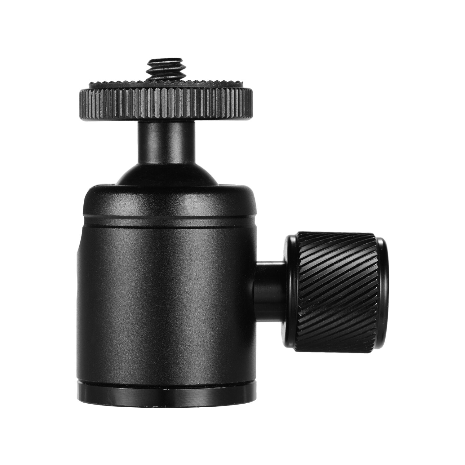 Mini Metal Tripod Ball Head Adapter Aluminum Alloy with 1/4 Inch Screw and 3/8 Inch Screw Hole for Phone Camera LED Light Tripod