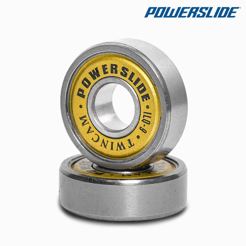 Powerslide – roulements à billes 100% d&#39;origine, 16 pièces, patins en ligne ILQ-9, roulement à bille Miniature, couverture dorée EVO, 608
