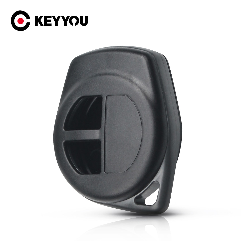 Keyyou 2 Knoppen Afstandsbediening Sleutel Case Voor Suzuki Igins Alto SX4 Vauxhall Agila 2005 Vervanging Fob Shell Siliconen cover Pad Key