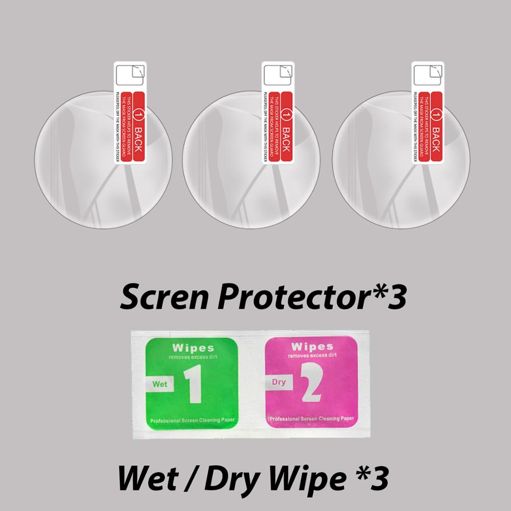 Screen Protector Voor Garmin Vivoactive 4S Zachte Hydrogel Beschermende Film Voor Garmin Vivoactive 4S Smart Horloge (Niet glas: 3 Pieces