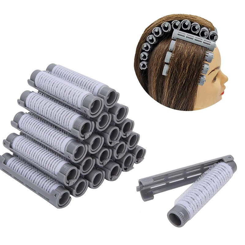 20 stk. hår permanent stænger fluffy permanent stang hår rulle curler kit permanent stænger curlere frisør styling værktøj til salon!