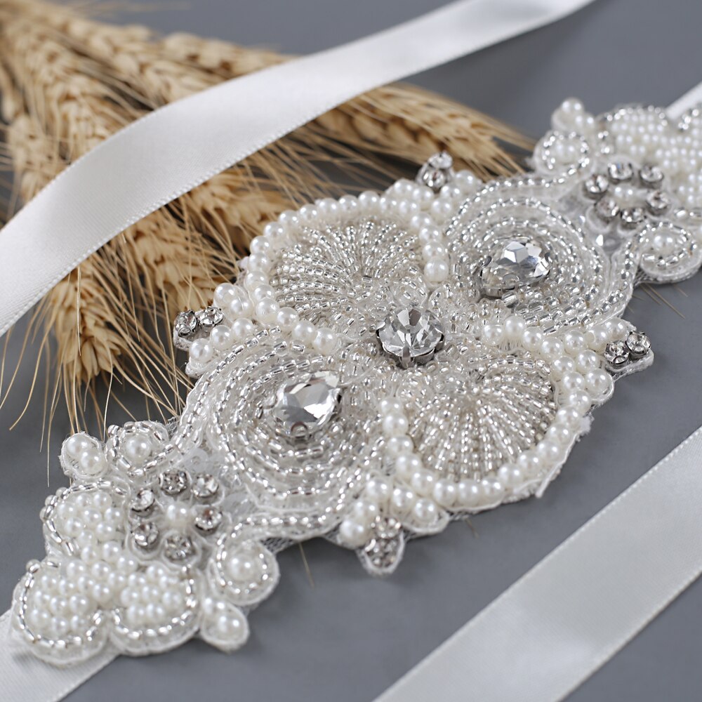 TRiXY S406 Perlen Perlen Hochzeit Gürtel Strass Gürtel Braut Schärpe Gürtel Partei Prom Kleid Gürtel Formale Gürtel Hochzeit Diamant Gürtel