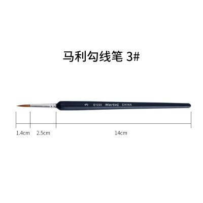 9 stuks make-up tekenpen kwasten fijn handgeschilderd dun haaklijn pen nylon kwast acryl verfpen kunstbenodigdheden: 3