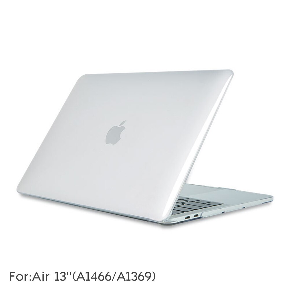 Transparent PC Case For Macbook Pro Retina 13 15 Retina 12 Air 11 13 Shockproof Hard Plastic Protective Shell Cover For MacBook: For Air 13