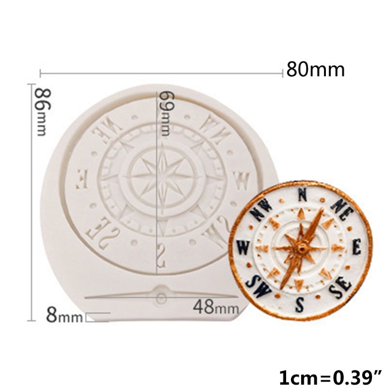 Molde de silicona de colección de engranajes de rueda de reloj y reloj de Estilo Steampunk para artesanía de azúcar, decoración de pasteles-1 #