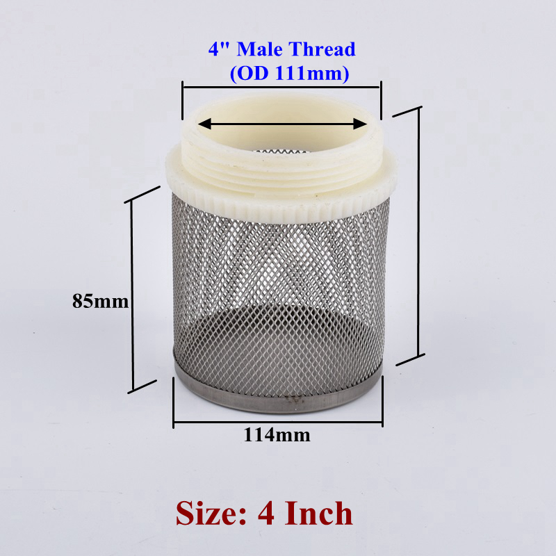 1/2"-4" 304 Stainless Steel Filter Screen Aquarium Fish Tank Water Pump Inlet Filter Agricultural Water Saving Irrigation Filter: green / 1/2''