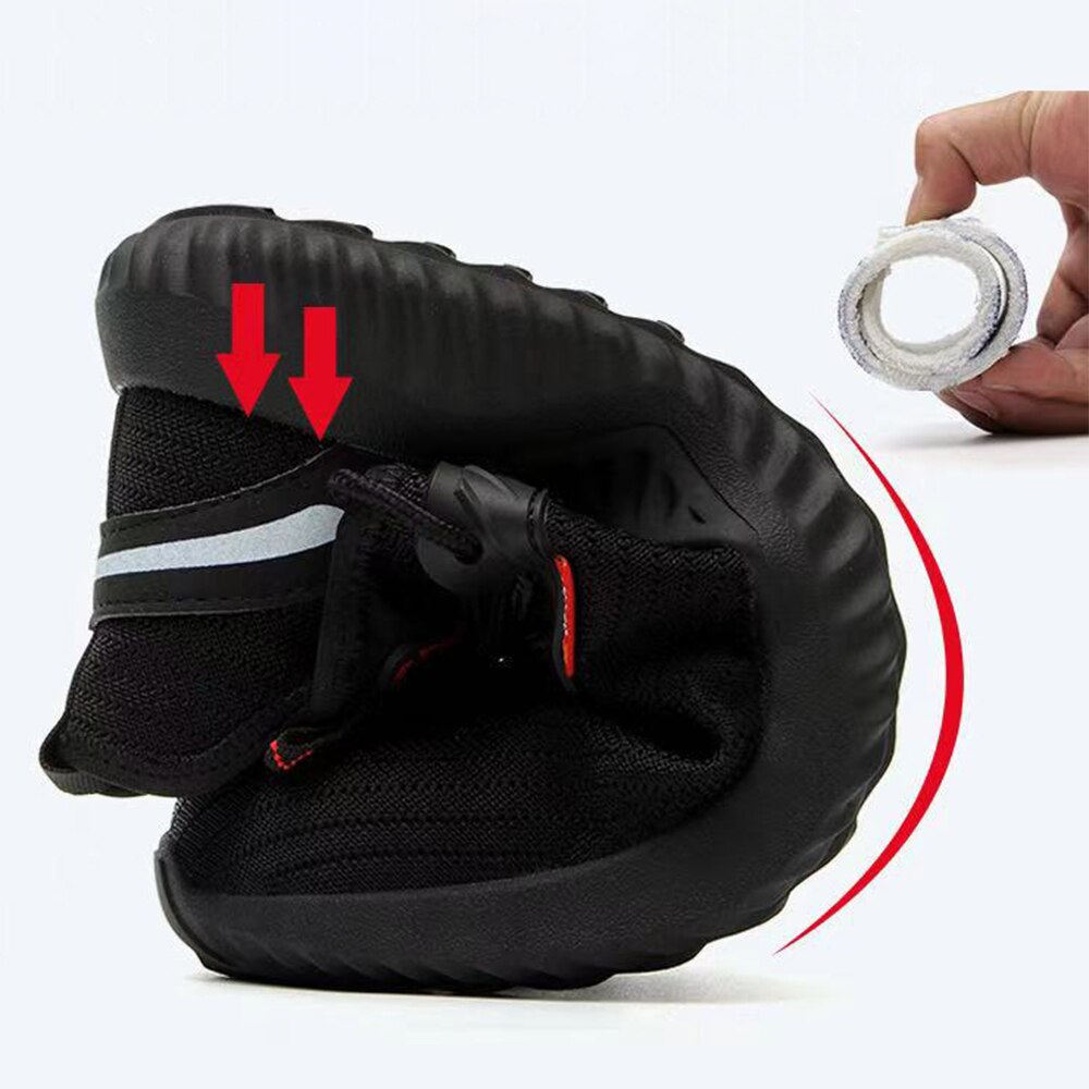 Indestructible Shoes Men and Women Safety Work Safety Boots with Steel Toe Caps Puncture-Proof Boots Lightweight and Breatha