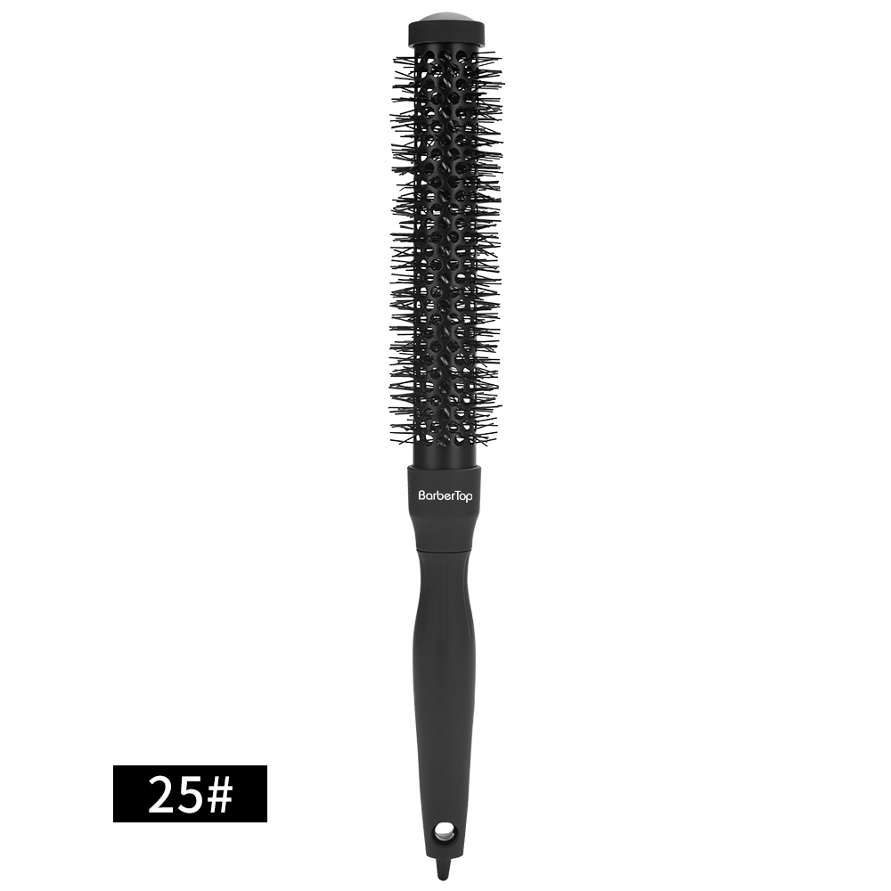 35cm Extra Long Hair Roller Brush Salon Blowout Styling Heat Resistant Volumizing Hair Salon Use Accessories Roll Comb: black