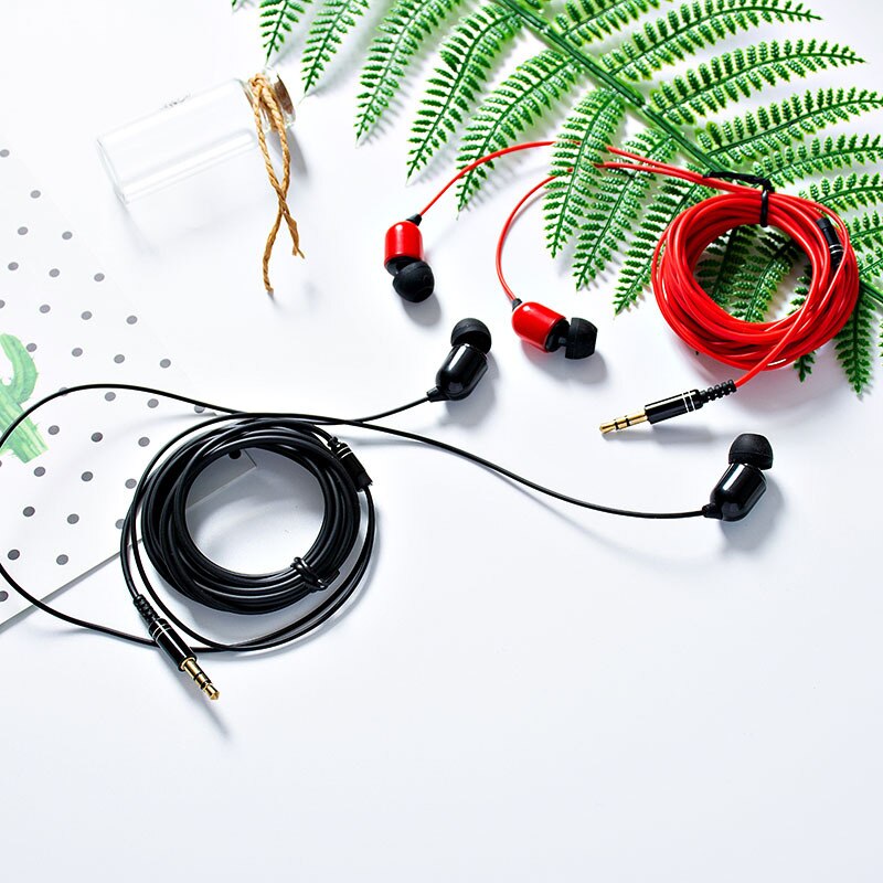 3 meter Oortelefoon In Ear Wired Headphones Monitor Earbuds Hoofdtelefoon 3.5 Mm Stereo Headset Voor Xiaomi Iphone 5 6