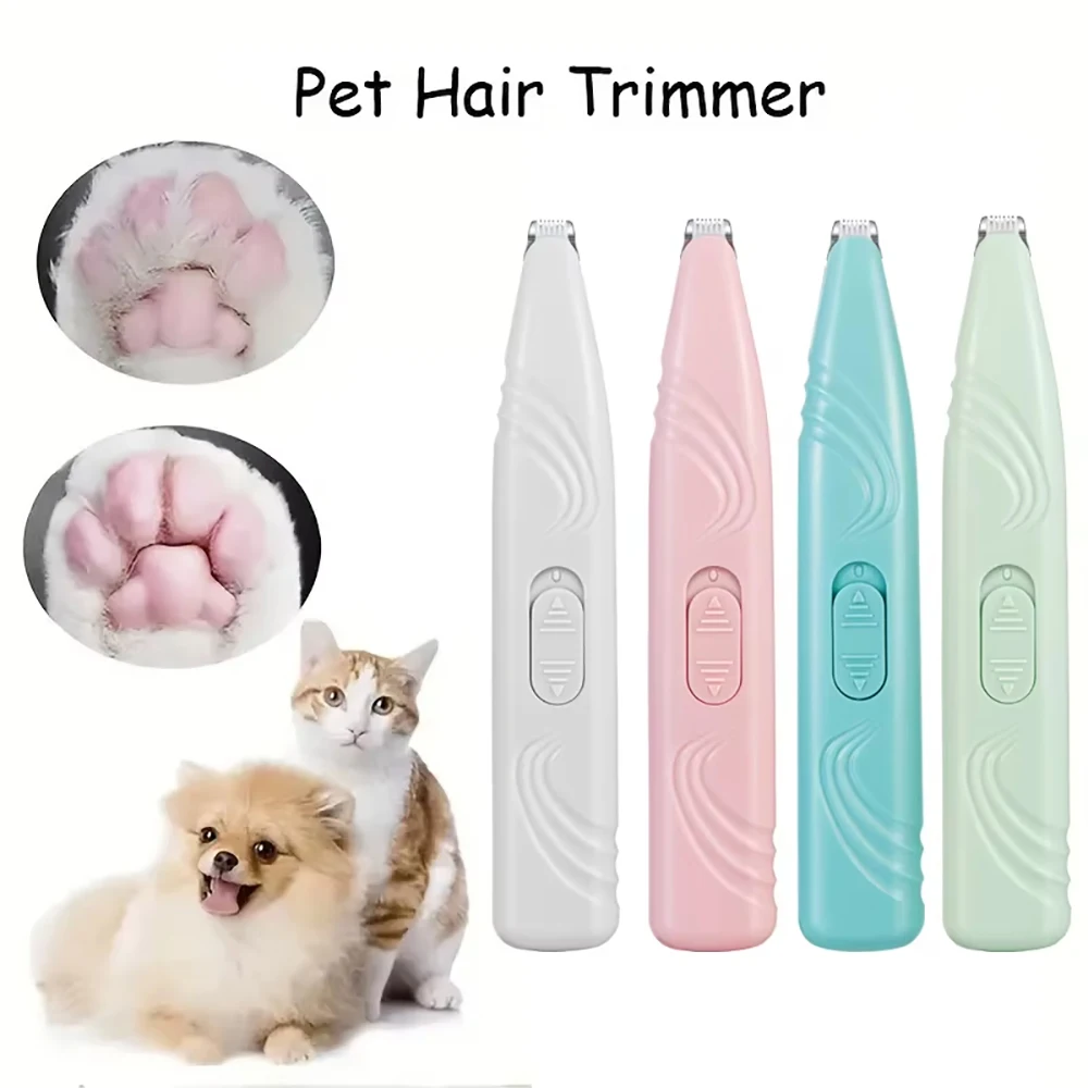 Maquinilla eléctrica para cortar el pelo para mascotas, afeitadora para el cuidado de las patas de Gato, cortadora de pelo para perros y gatos, suministros para el cuidado de mascotas