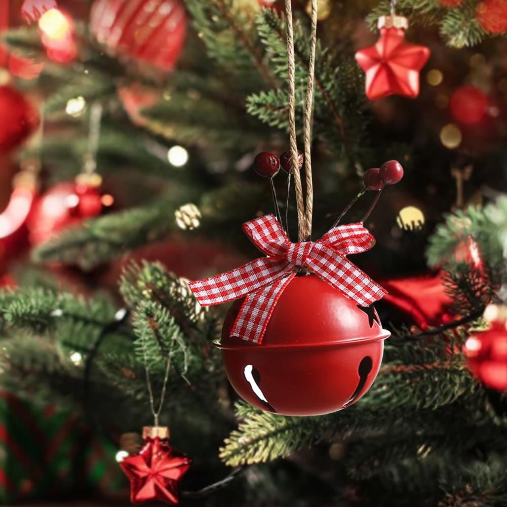 Cute Bell Ornament Sturdy Shatterproof Bell Hanging Bell Tree Decor for Indoor Christmas Bell