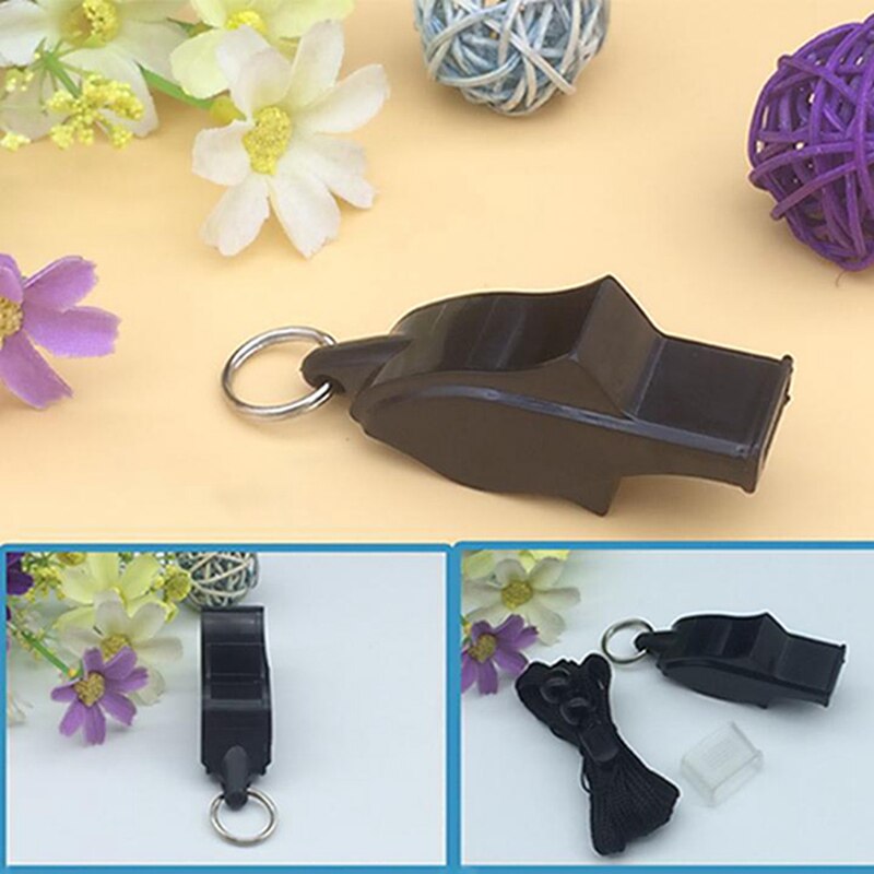 1Pc Plastic Whistle Soccer Basketball Referee Whistle Outdoor Sport Cheerleaading Whitle Outdoor Survival Whistle Tool