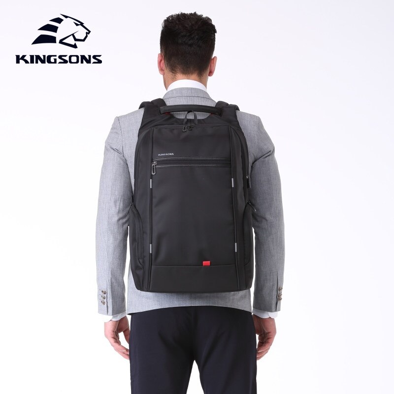 KINGSONS 13,3 15,6 17,3 Zoll Laptop Rucksack Externe USB Ladung Computer Rucksäcke Anti-diebstahl Wasserdichte Taschen für Männer Frauen